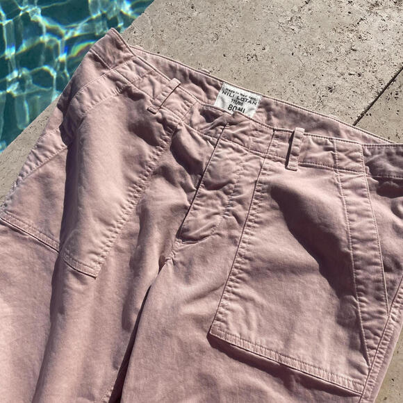 Nili Lotan Pink Raw Hem Pants - Size 4 - Picture 3 of 5